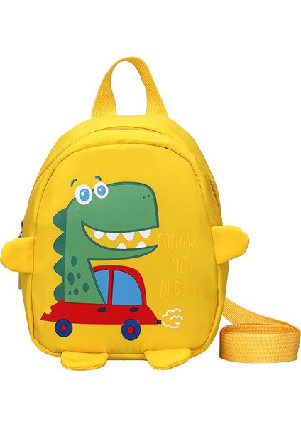 Çocuk Anti-Kayıp Araba Dinozor Sırt Çantası Erkek ve Kız Karikatür Sevimli Sırt Çantası Bebek Anaokulu Okul Çantası (Yurt Dışından)