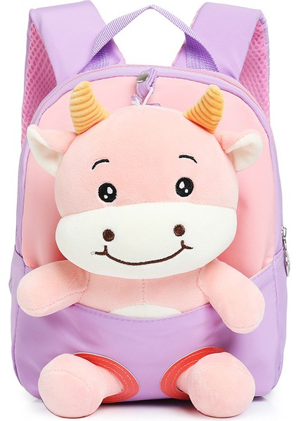 Yürüyor Karikatür Bölünmüş Çanta Sırt Çantası Peluş Buzağı Moda Rahat Sevimli Anaokulu Okul Çantası (Yurt Dışından)