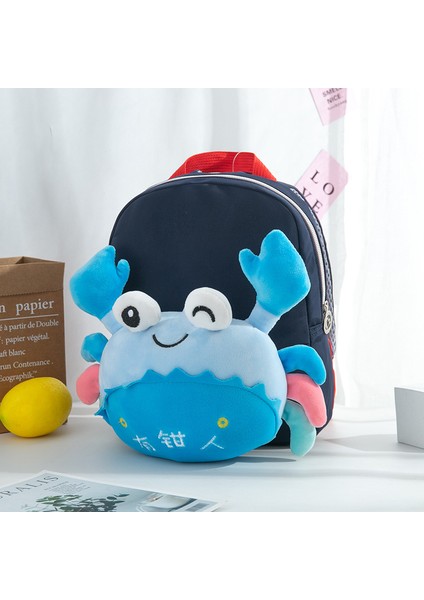 Çocuk Okul Çantaları, Sevimli Peluş Bebek Çantaları, Sevimli Yengeç Şeklindeki Sırt Çantaları, Anaokulu Sırt Çantaları (Yurt Dışından)