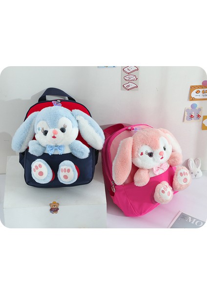 Karikatür Anaokulu Sırt Çantası Çocuk Okul Çantası Sevimli Peluş Tavşan Bebek Sırt Çantası (Yurt Dışından) indirimleri