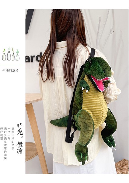 Büyük Kapasiteli Dinozor Sırt Çantası, Yakışıklı Çocuğun Sırt Çantası, Şık ve Çok Yönlü Kontrast Renkli Lekeli Çanta (Yurt Dışından) modelleri