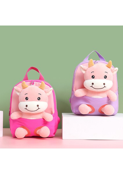 Yürüyor Karikatür Bölünmüş Çanta Sırt Çantası Peluş Buzağı Moda Rahat Sevimli Anaokulu Okul Çantası (Yurt Dışından) fiyatları