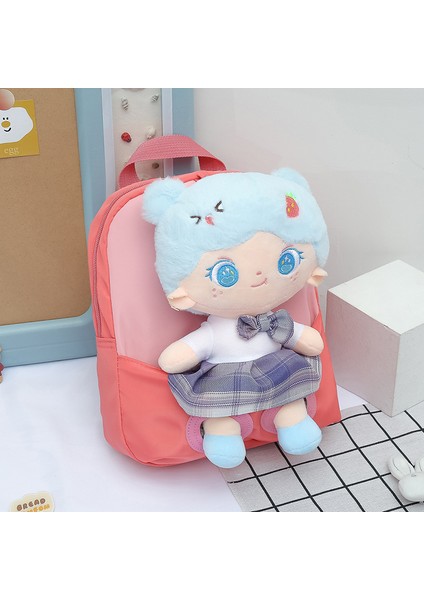Karikatür Bebek Dikiş Çocuk Çantası Sevimli Prenses Bebek Kız Anaokulu Okul Çantası Sırt Çantası (Yurt Dışından)
