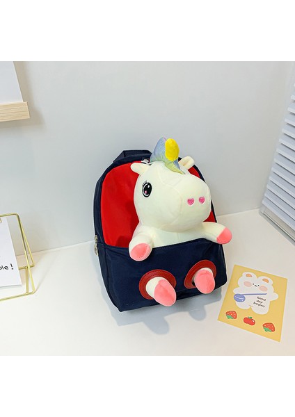 Anaokulu Okul Çantası Sevimli Tek Boynuzlu At Midilli Bebek Çocuk Sırt Çantası Ilkokul Öğrencisi Sırt Çantası (Yurt Dışından)