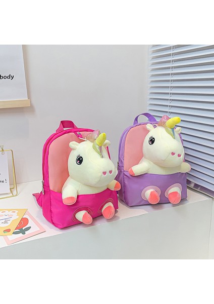 Anaokulu Okul Çantası Sevimli Tek Boynuzlu At Midilli Bebek Çocuk Sırt Çantası Ilkokul Öğrencisi Sırt Çantası (Yurt Dışından) fırsatları