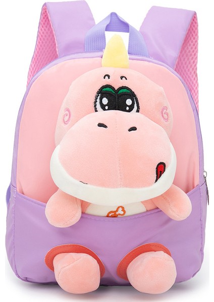 Karikatür Ayrılabilir Bebek Anaokulu Okul Çantası Karikatür Dinozor Peluş Çocuk Sırt Çantası Su Geçirmez Sırt Çantası (Yurt Dışından)