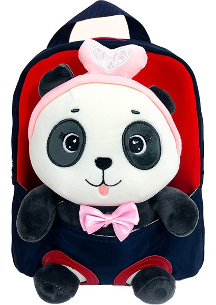 Anaokulu Okul Çantası Karikatür Panda Peluş Sırt Çantası Büyük Kapasiteli Hafif Sevimli Ilkokul Öğrencisi Sırt Çantası (Yurt Dışından)