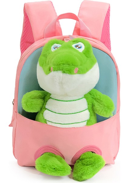 Yaratıcı Sevimli Timsah Çocuk Sırt Çantası Aşınmaya Dayanıklı Hafif Anaokulu Okul Çantası Moda Moda Küçük Sırt Çantası (Yurt Dışından)