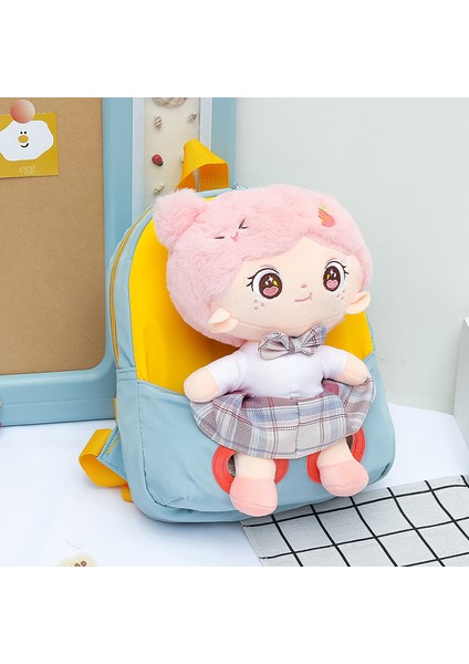 Karikatür Bebek Dikiş Çocuk Çantası Sevimli Prenses Bebek Kız Anaokulu Okul Çantası Sırt Çantası (Yurt Dışından)