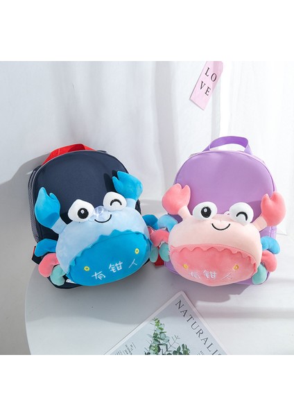 Çocuk Okul Çantaları, Sevimli Peluş Bebek Çantaları, Sevimli Yengeç Şeklindeki Sırt Çantaları, Anaokulu Sırt Çantaları (Yurt Dışından) modelleri