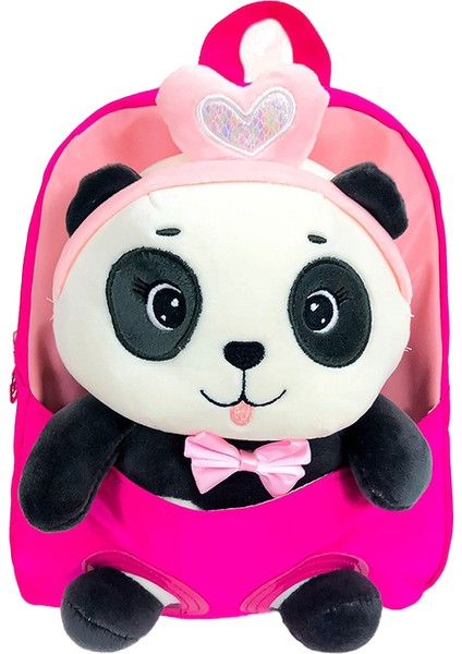 Anaokulu Okul Çantası Karikatür Panda Peluş Sırt Çantası Büyük Kapasiteli Hafif Sevimli Ilkokul Öğrencisi Sırt Çantası (Yurt Dışından)