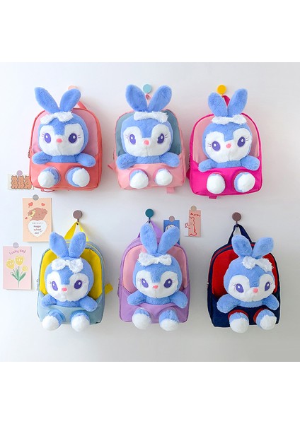 Çocuk Sırt Çantası Trendy Karikatür Tavşan Peluş Sırt Çantası Sevimli Tavşan Anaokulu Okul Çantası (Yurt Dışından) fiyatları