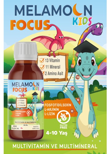 Fosfotidilserin, L-Arjinin, L-Lizin, Multivitamin ve Multimineral Içeren Takviye Edici Gıda 150 ml