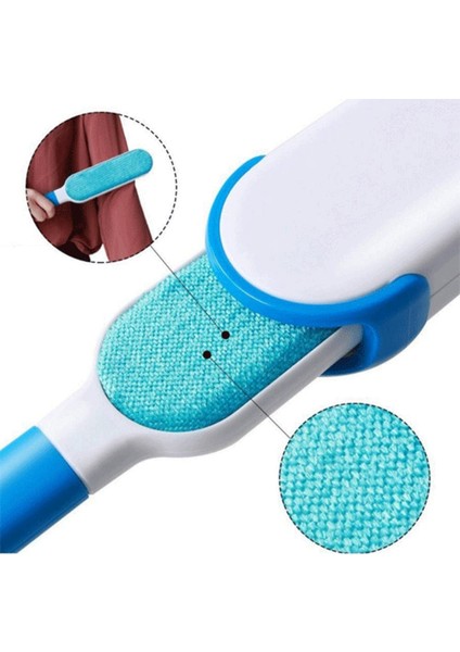Evcil Hayvan Tüy Toz Toplayıcı ve Temizleyici Fırça Seti 2'li Mavi fırsatları