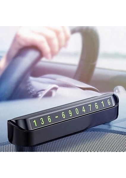 Fosforlu Açılır Kapanabilir Numaratör Ön Torpido Üstü Telefon Numarası Göstergesi modelleri