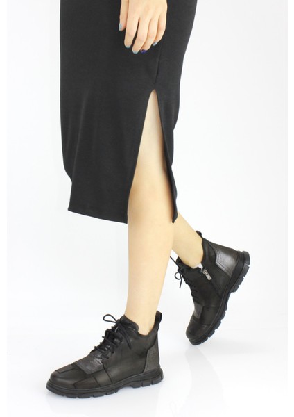 Kadın Hakiki Deri Ortopedik Fermuarlı Günlük Spor Tarz Bot M24/KB4240 fırsatları