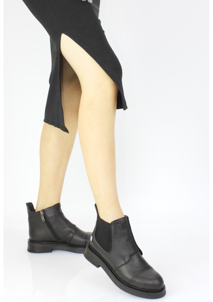 Kadın Ortopedik Hakiki Deri Lastik Boğazlı Kısa Klasık Bot M24/KB1770 fiyatları