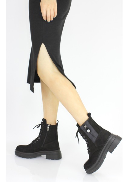 Kadın Hakiki Deri Ortopedik Postal Tarz Spor Bot M24/KB1545 indirimleri