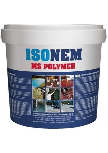 Isonem Ms Polymer %300 Elastik Su Yalıtım Boyası 5 kg Beyaz