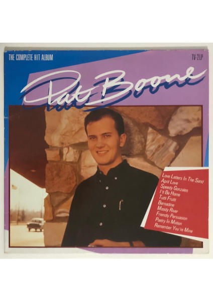 Pat Boone The Complete Hit Album Double Çift Lp Plak (1986 Orjinal Hollanda Baskı)