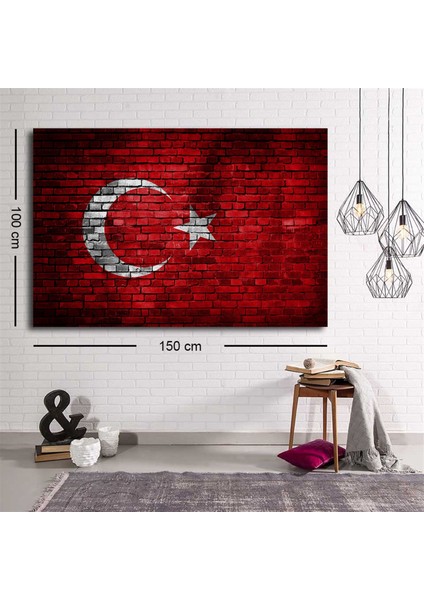 Türk Bayrağı Kanvas Tablo