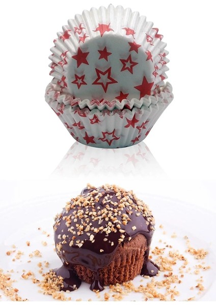 400'LÜ Muffin Kağıdı Cupcake Kek Kalıbı Desenli fırsatları