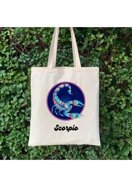 Akrep Burcu Hediye Çanta- Scorpius Zodiac Tote Bag Bez Çanta