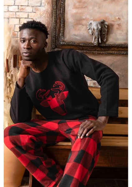 Erkek Kışlık Polar Pijama Takımı A100/11 - 1 Adet