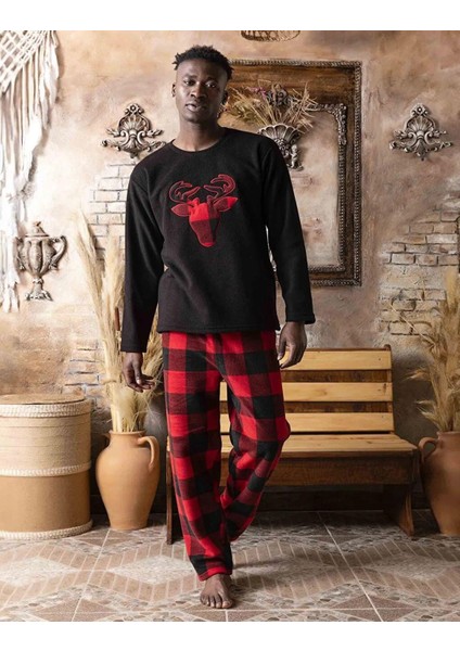 Erkek Kışlık Polar Pijama Takımı A100/11 - 1 Adet