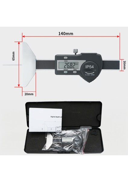 5114-25 Lastik Derinlik Kumpası 0-25 mm