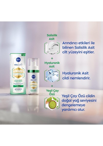 Sivilce Karşıtı LUMINOUS630 Serum ve Derma Skin Clear Temizleme Jeli, Salisilik Asit, Yağlı Cilt