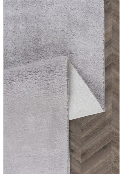 Comfort Puffy Ponpon Saçaklı Peluş Halı Gri modelleri