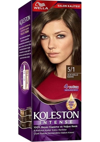 Koleston Intense Saç Boyası 5/1 Ekstra Küllü Kahve - Salon Kalitesi