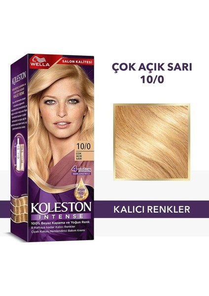 Koleston Intense Saç Boyası 10/0 Çok Açık Sarı - Salon Kalitesi