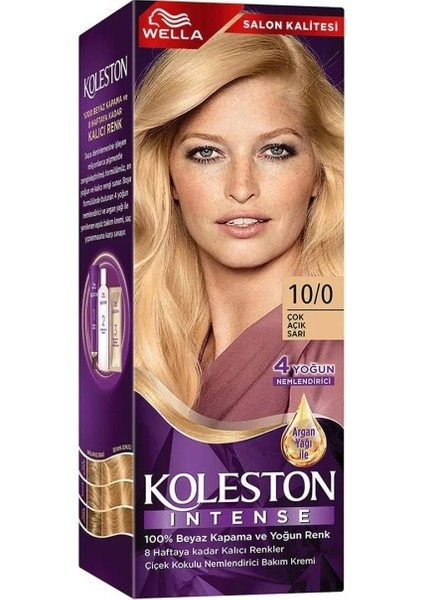 Koleston Intense Saç Boyası 10/0 Çok Açık Sarı - Salon Kalitesi