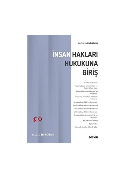 İnsan Hakları Hukukuna Giriş - Halil Kalabalık