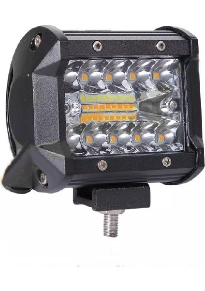 Off Road LED Projektör Çalışma Sis Lambası Turuncu Beyaz Flaşlı 40 Ledli ONP0484