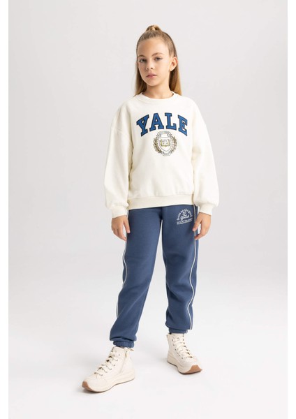 Kız Çocuk Yale University Relax Fit Bisiklet Yaka Sweatshirt A7737A823AU fiyatları