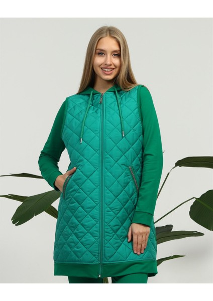 Minimal Kapitoneli Spor Üçlü Takım - Benetton Yeşil