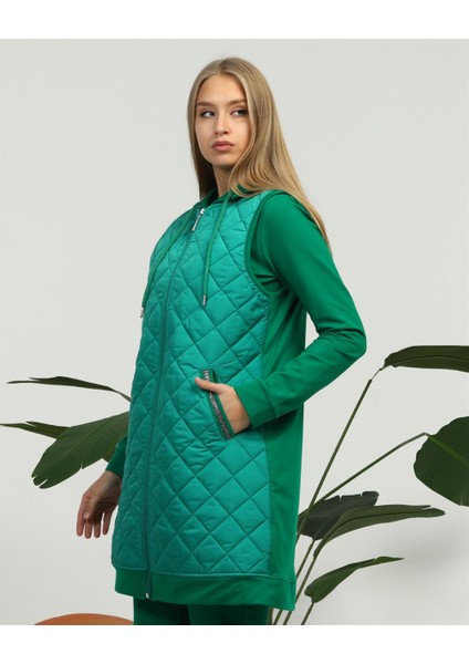 Minimal Kapitoneli Spor Üçlü Takım - Benetton Yeşil