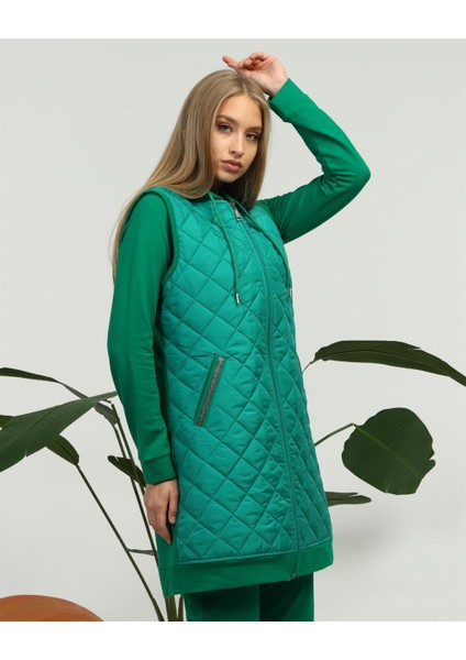 Minimal Kapitoneli Spor Üçlü Takım - Benetton Yeşil