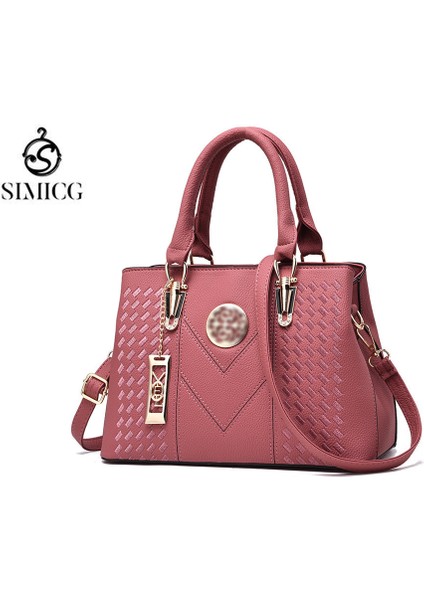 Sımıcg Moda Nakış Bayanlar Büyük Kapasiteli Omuz Crossbody Çanta (Yurt Dışından)