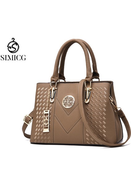 Sımıcg Moda Nakış Bayanlar Büyük Kapasiteli Omuz Crossbody Çanta (Yurt Dışından)