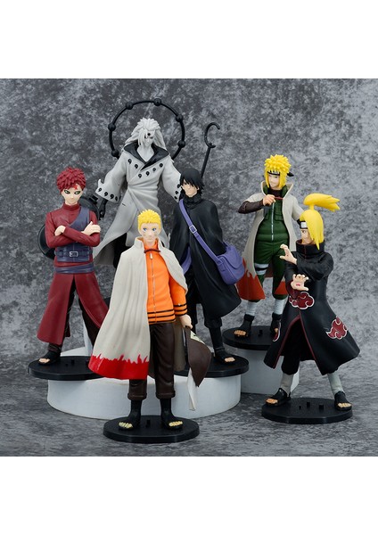 Altı Parçalı Naruto Figürleri Seti, 7 Inçlik Model, Altı Yol, Naruto, Kakashi, Sasuke, Uchiha Itachi Süsleri (Yurt Dışından)