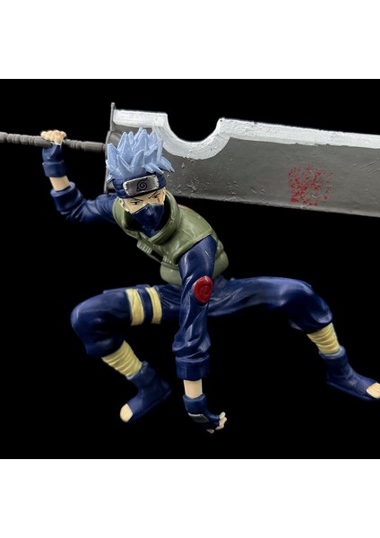 Anime Naruto Konoha Blade Kakashi Ninja Dünya Savaşı Kafa Kesme Bıçağı Kakashi Hatake Şekil (Yurt Dışından) fırsatları