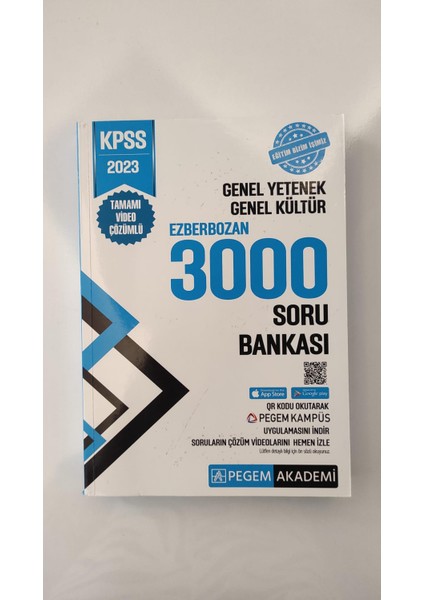 2023 KPSS Genel Yetenek Genel Kültür Ezberbozan 3000 Soru Bankası indirimleri