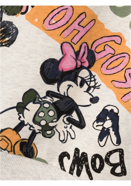 Minnie Mouse Desenli Kız Çocuk Sweatshirt - Uzun Kol Regular Fit fırsatları