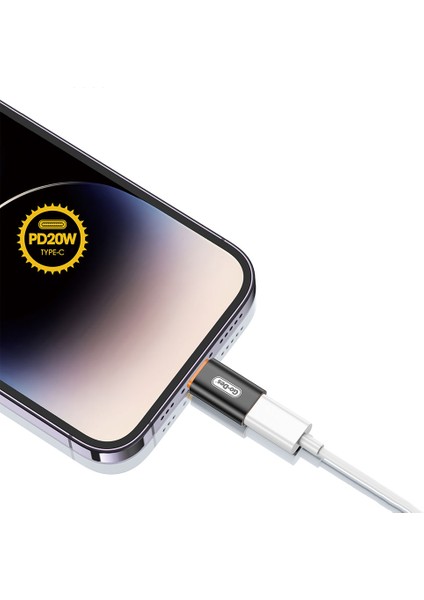 Type-C To Lightning Şarj ve Ses Destekli Dönüştürücü PD20W Go Des GD-CT064