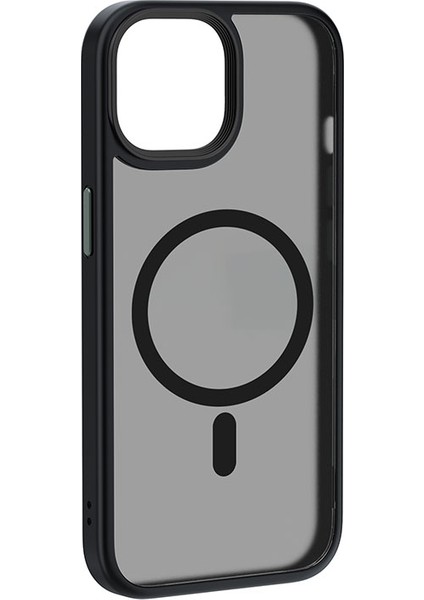 iPhone 15 Plus Uyumlu Kılıf Wiwu FGG-011 Magsafe Şarj Özellikli Kamera Korumalı Kapak Siyah