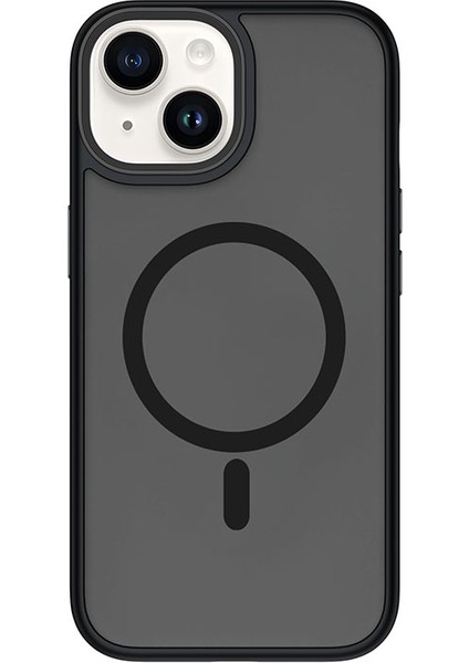 iPhone 15 Plus Uyumlu Kılıf Wiwu FGG-011 Magsafe Şarj Özellikli Kamera Korumalı Kapak Siyah